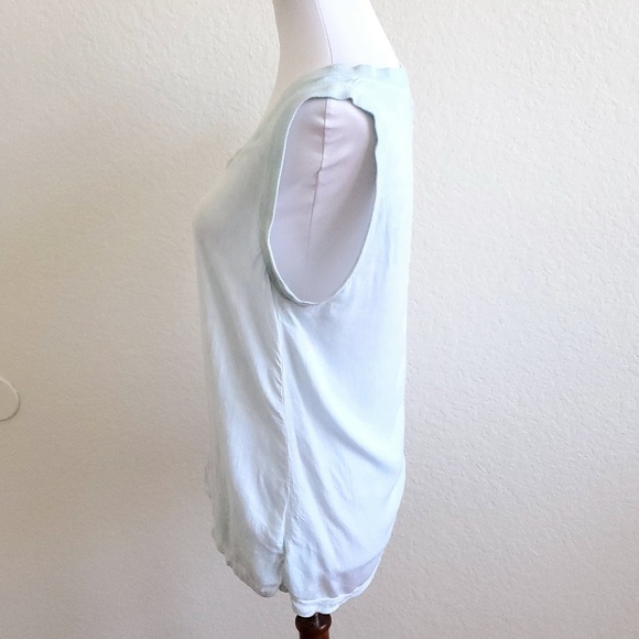 Cloth & Stone Light Blue Thin Sleeveless Top Small - Picture 2 of 4
